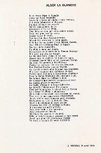 RECEUIL DE POEMES D ANDRE NICOSIA - INOUBLIABLE ORAN (12)